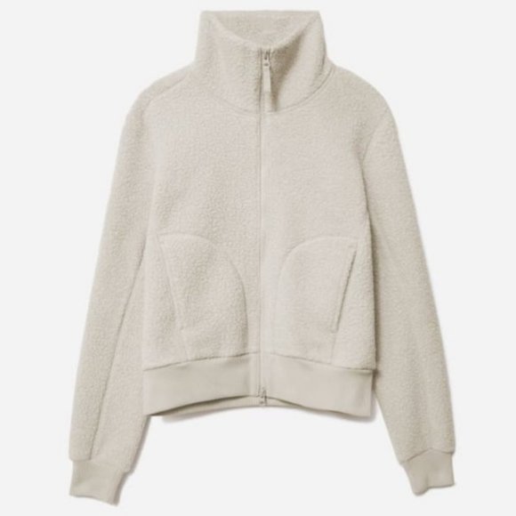 Everlane The Renew Teddy Bomber Oatmeal Small - Picture 2 of 13